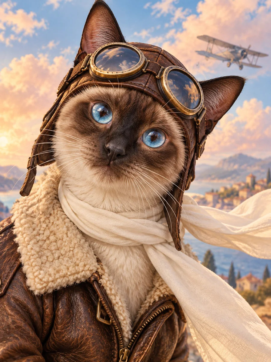 Commandant Ronron, exemple de portrait aviateur