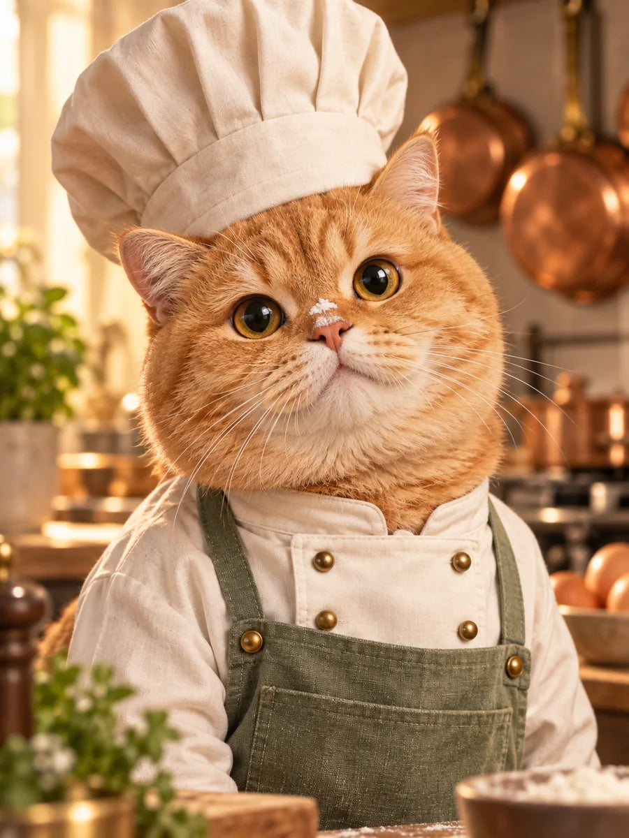 Chef Croquette, exemple de portrait chef cuisinier
