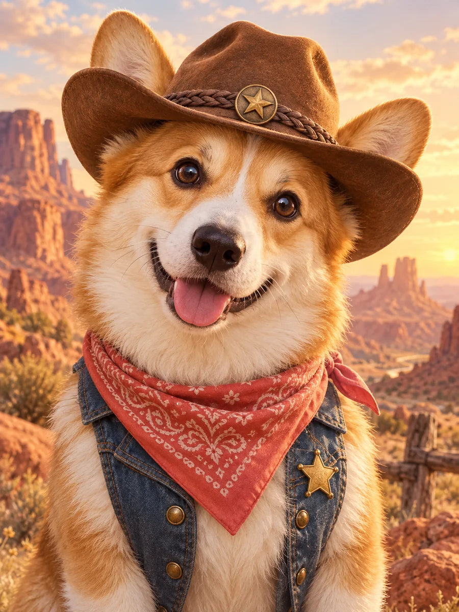 Billy the Truffe, exemple de portrait cowboy