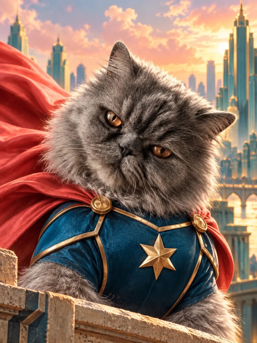 Super Pacha, exemple de portrait super-héros